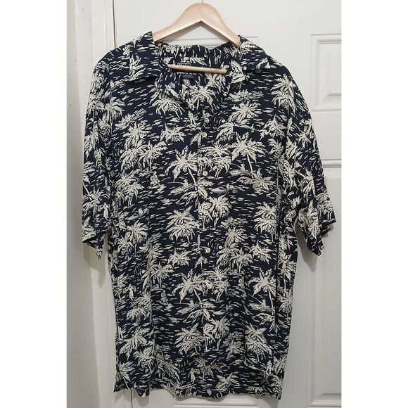 Polo Ralph Lauren Other - Vintage polo ralph lauren mens xl caldwell shirt Hawaiian blue Miami yacht wear
